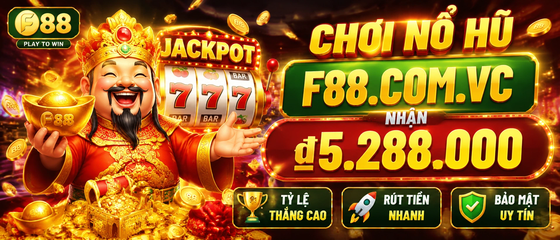 Ảnh Garena Nổ Hũ 3 với bố cục game slot và khu thông tin thưởng