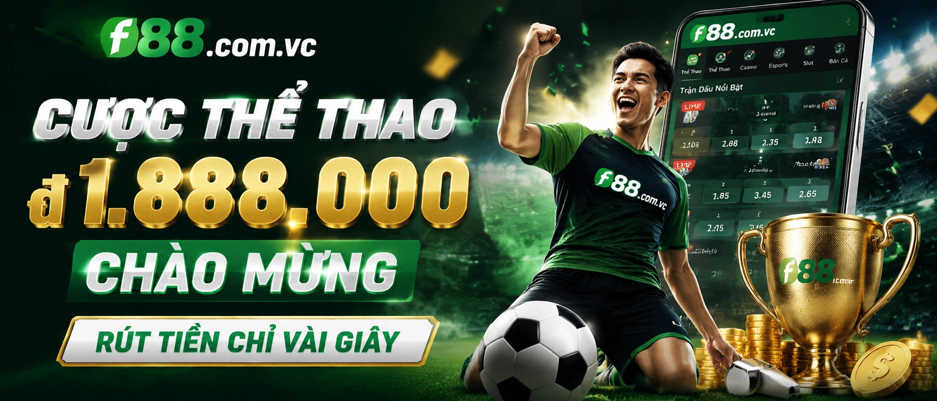 Khung nội dung bóng đá và lịch thi đấu trên giao diện F88